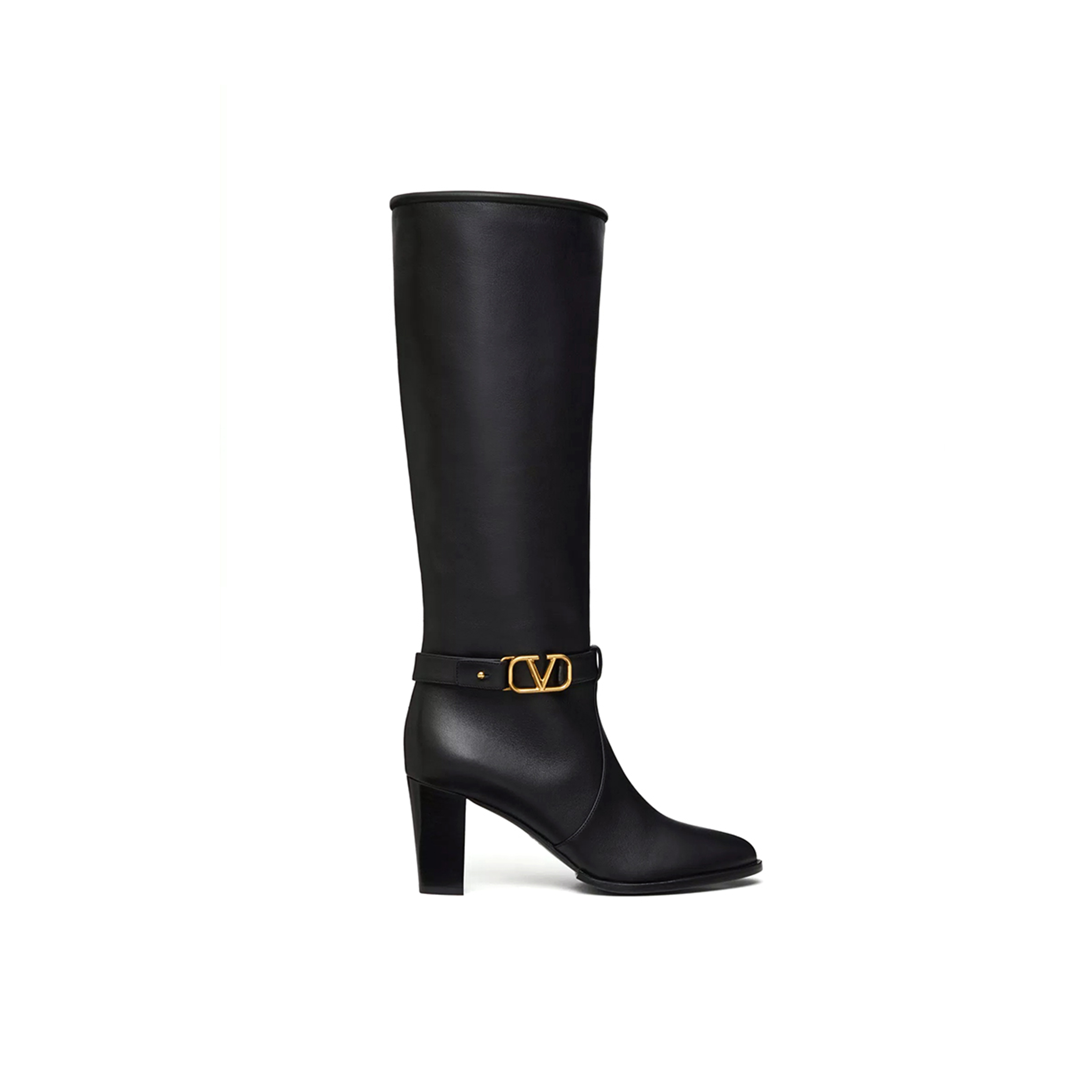 VALENTINO VLOGO SIGNATURE CALFSKIN BOOT 75MM 5W0S0KR5SGQ_0NO